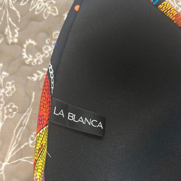 La Blanca Multicolor Trim Bikini Top - Picture 3 of 4